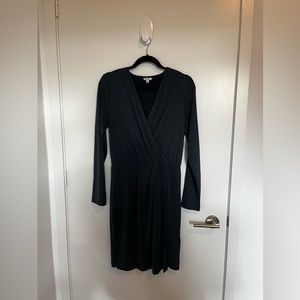 mbyM Faux Wrap Dress, XL, Steel Blue